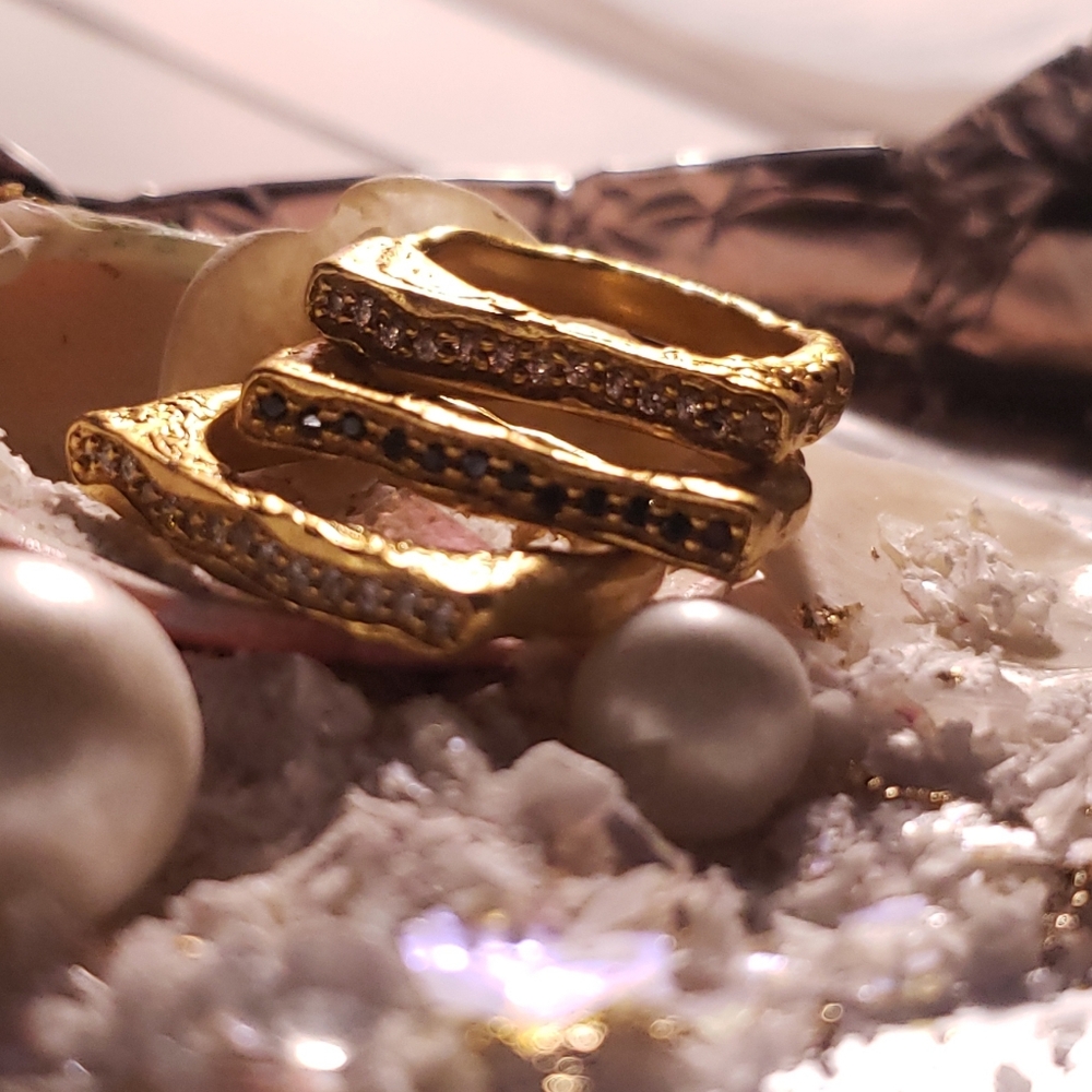 Mango Women's Squared Ring Set - Picture 5 of 5